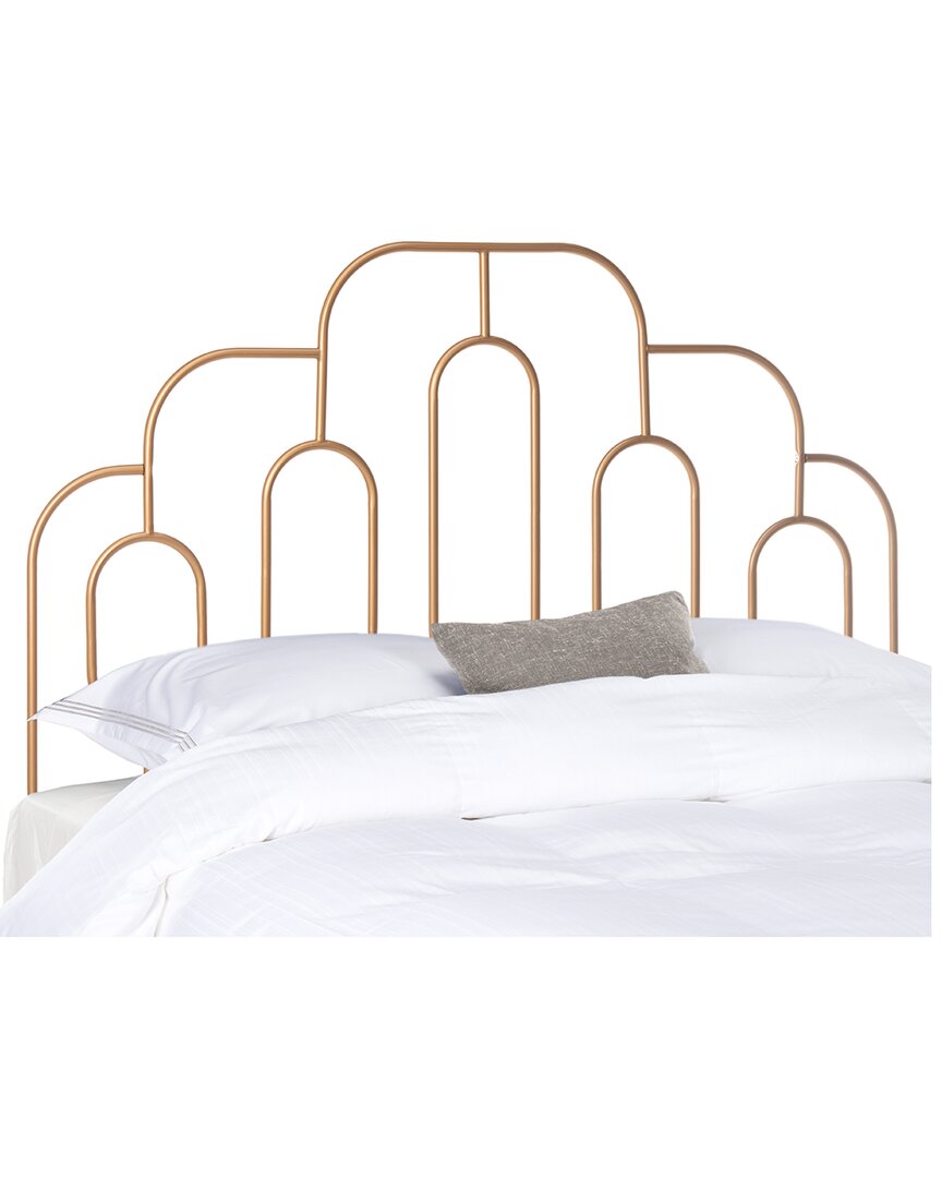 Safavieh Paloma Metal Retro Headboard In Gold