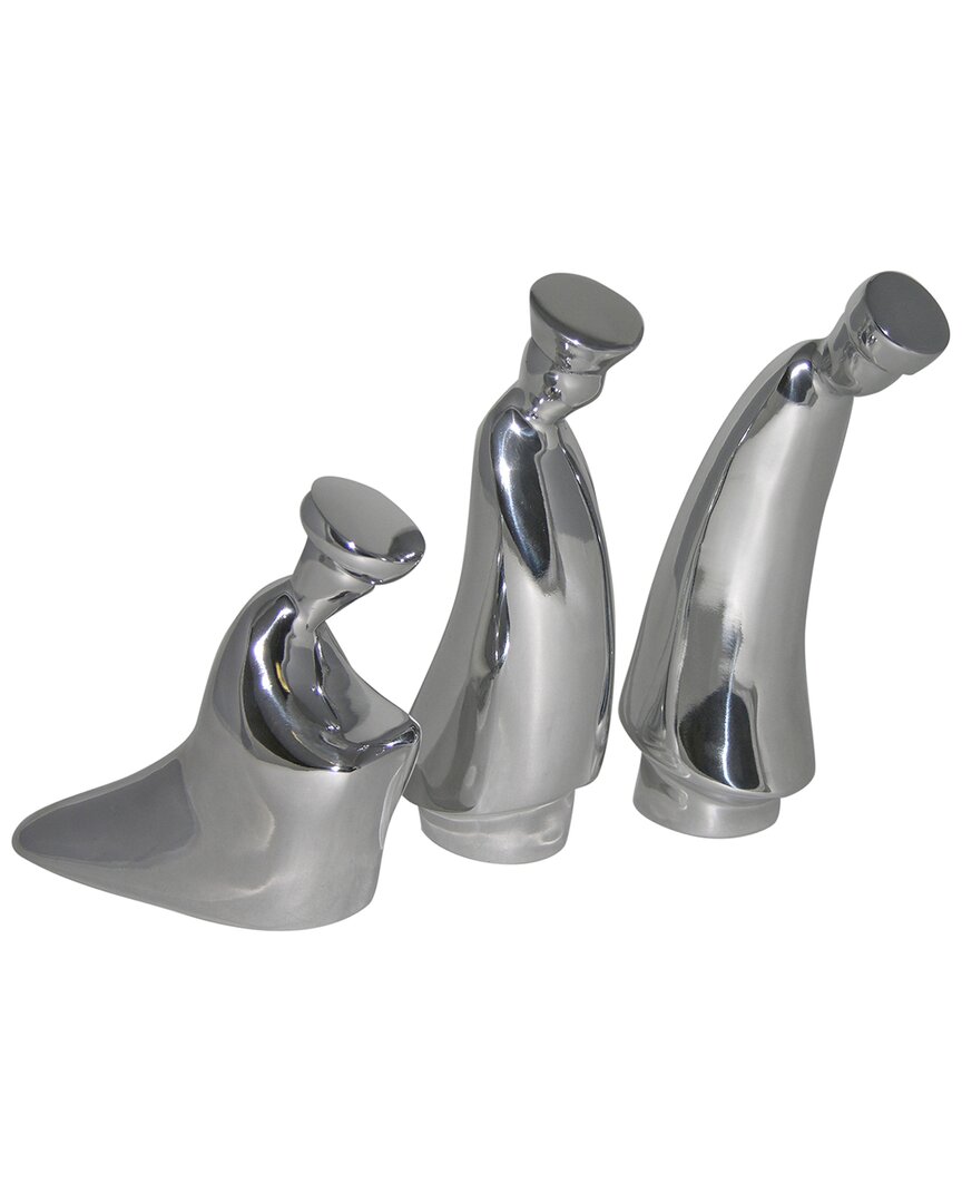 Nambe Nativity 3 Wise Men Figurines