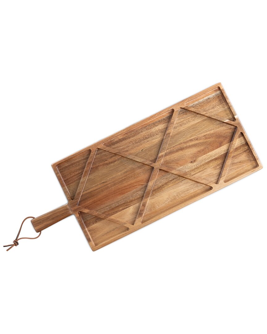 Toscana Acacia Grazing Charcuterie Sectioned Serving Board