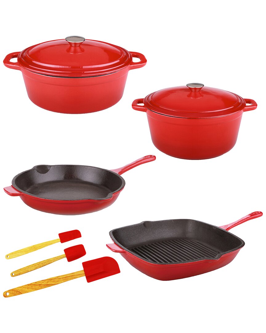 Shop Berghoff Neo 9pc Cast Iron Red Cookware Set