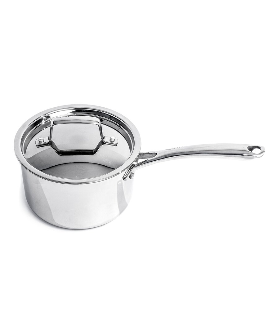 Berghoff Professional Stainless Steel 10/18 Tri-ply 3.3 Qt Saucepan With Ss Lid, 8" In Silver