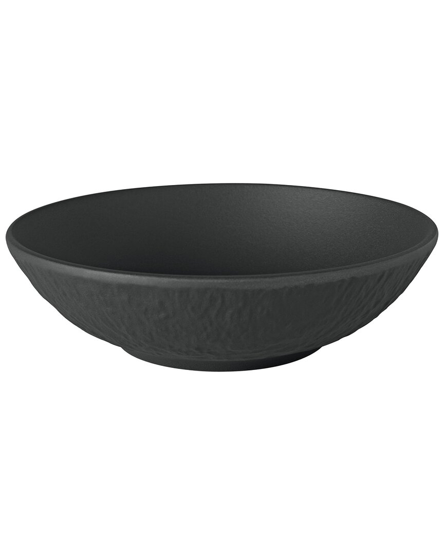 Villeroy & Boch Manufacture Rock Shallow Dipping Bowl In Black