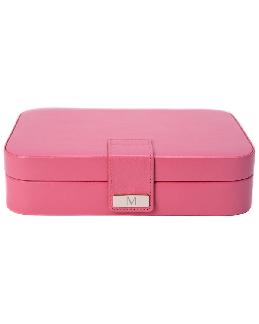 Shop Bey-berk Pink Leatherette 24 Section Jewel Case