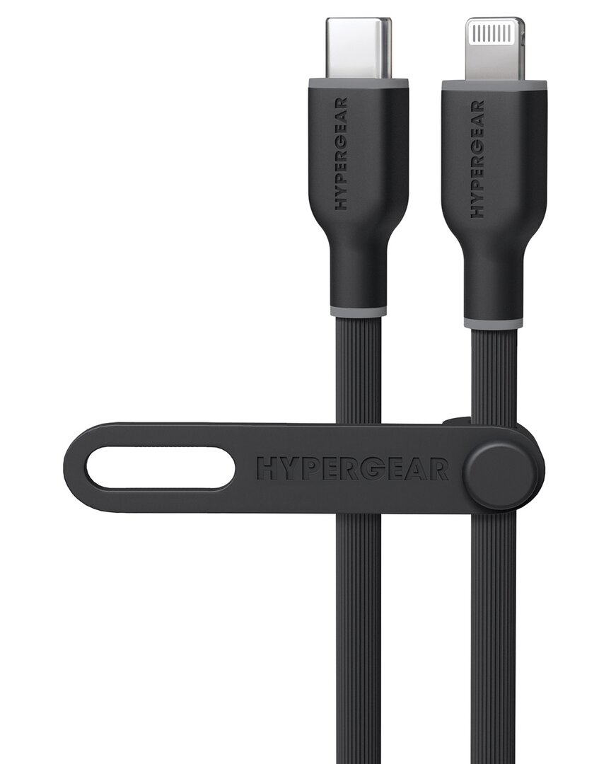 Hypergear Flexi Pro Usb-c To Usb-c Cable 10ft In Black