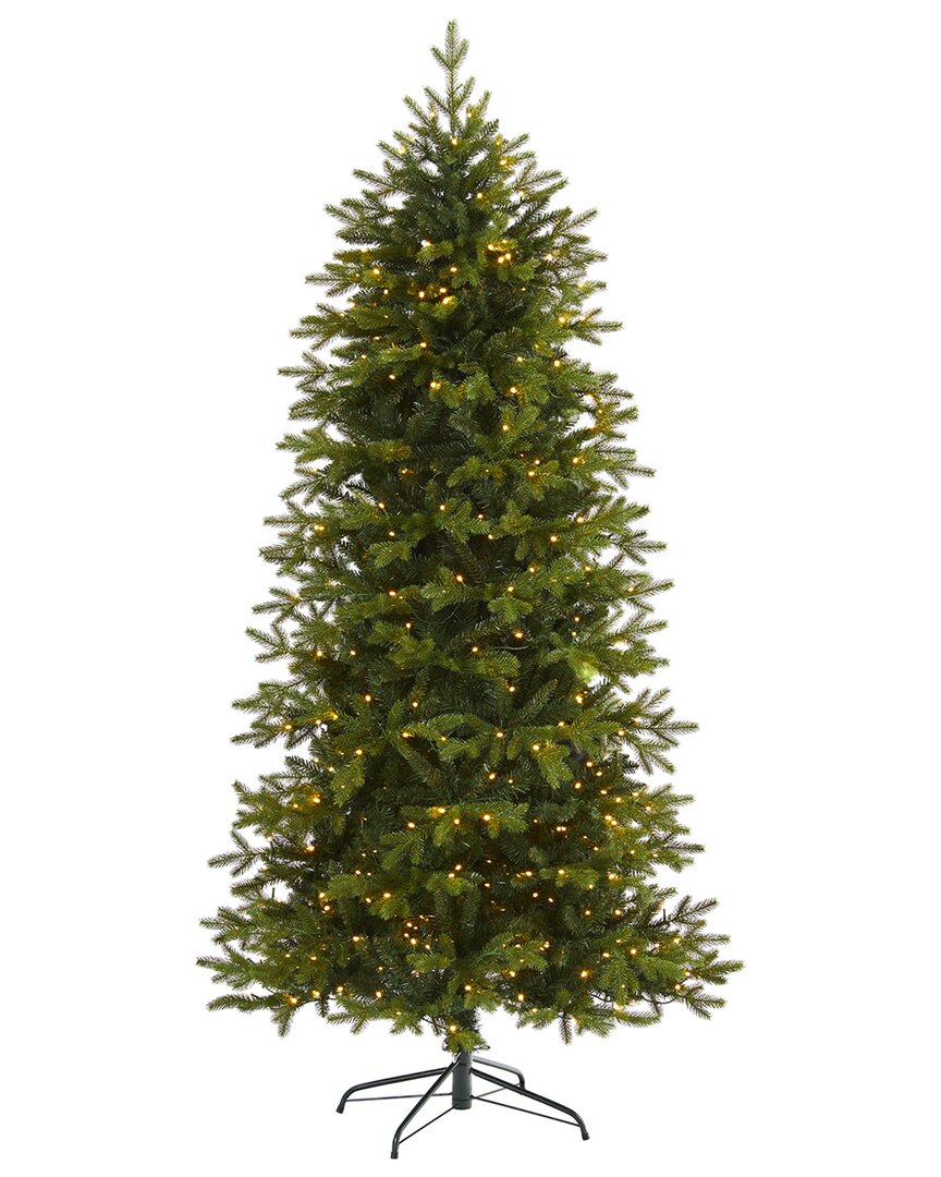 Nearly Natural 7ft. Belgium Fir Natural Look Artificial Christmas Tree In Green