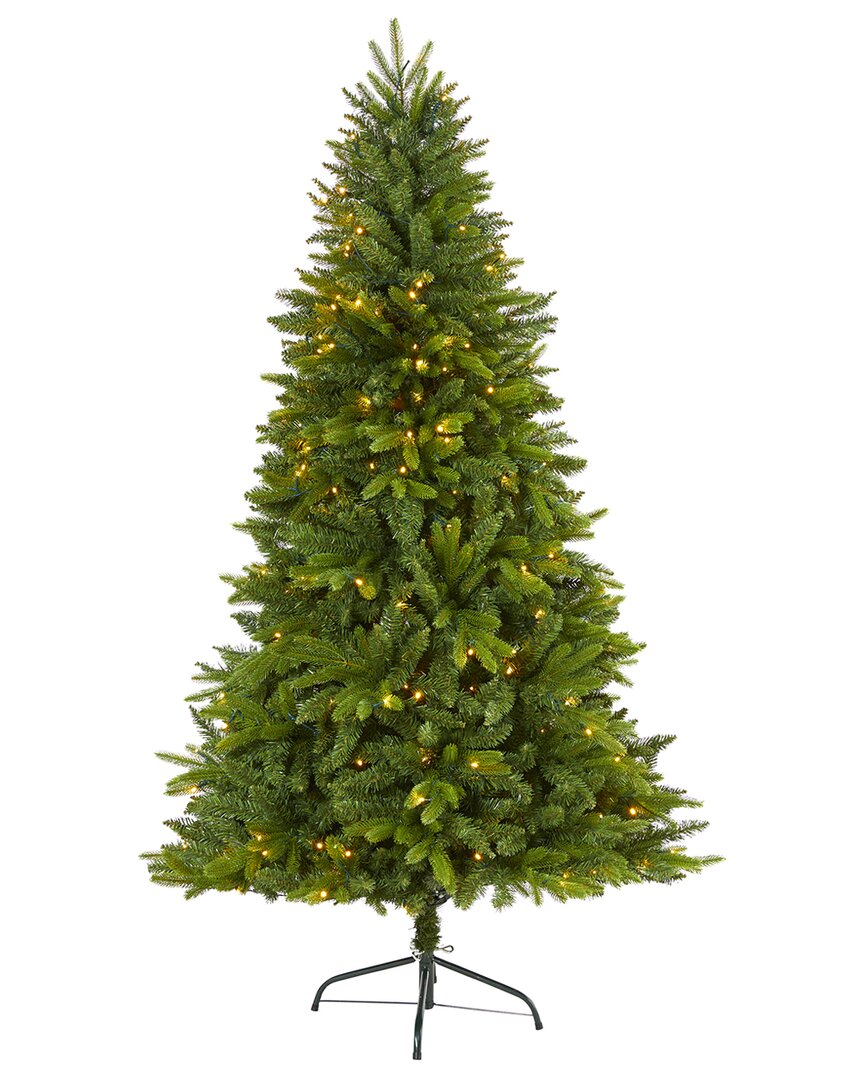 Nearly Natural 6ft. Mount Hood Spruce Artificial Christmas Tree In Green