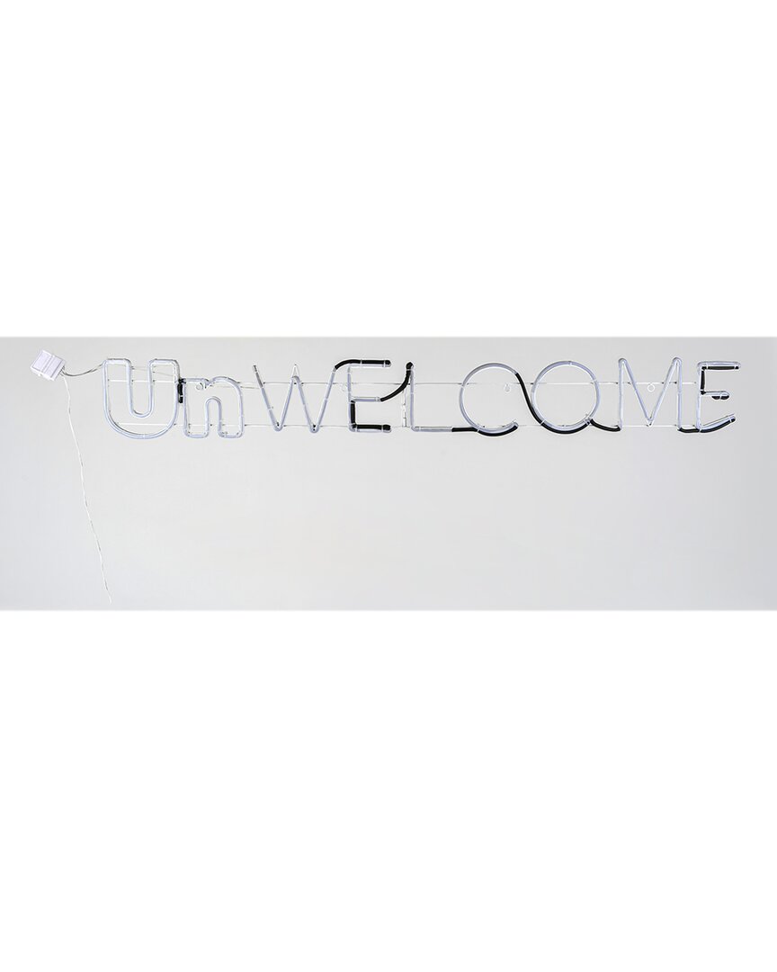 National Tree Company 50 Halloween Unwelcome Neon Style Sign In Green
