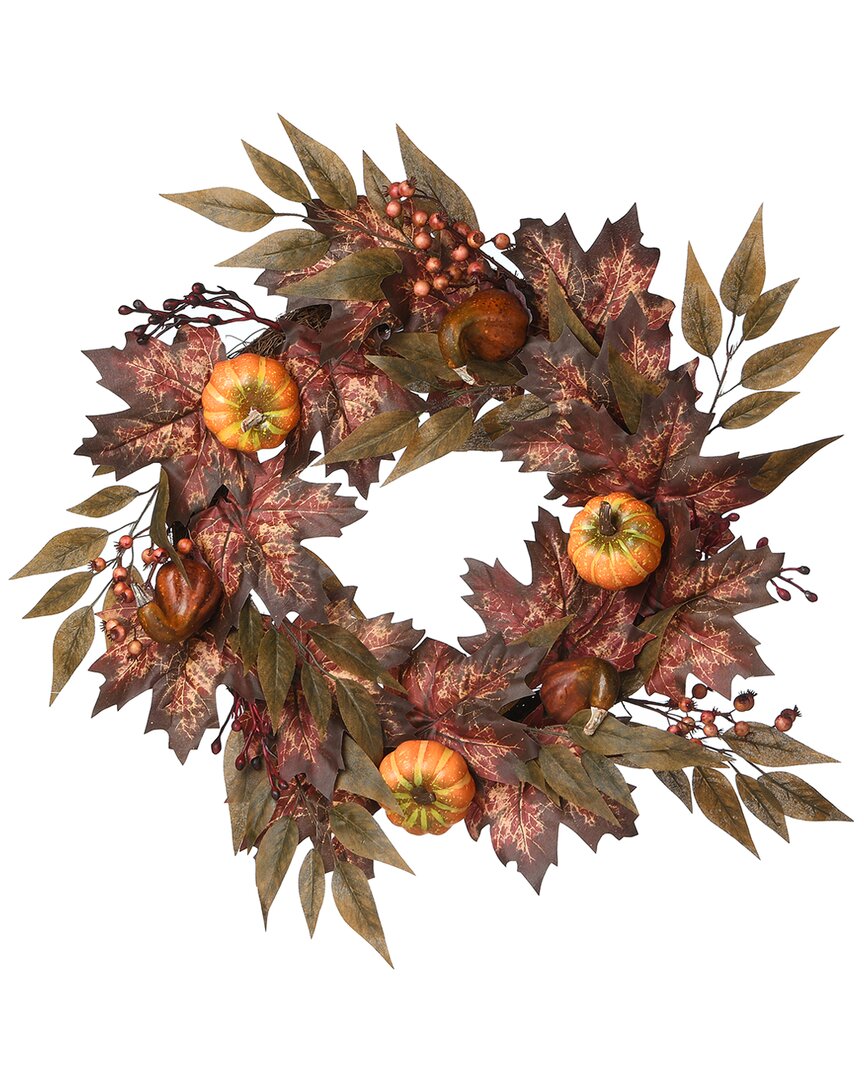 Shop National Tree Company 24 Autumn Ivy Wreath In Brown