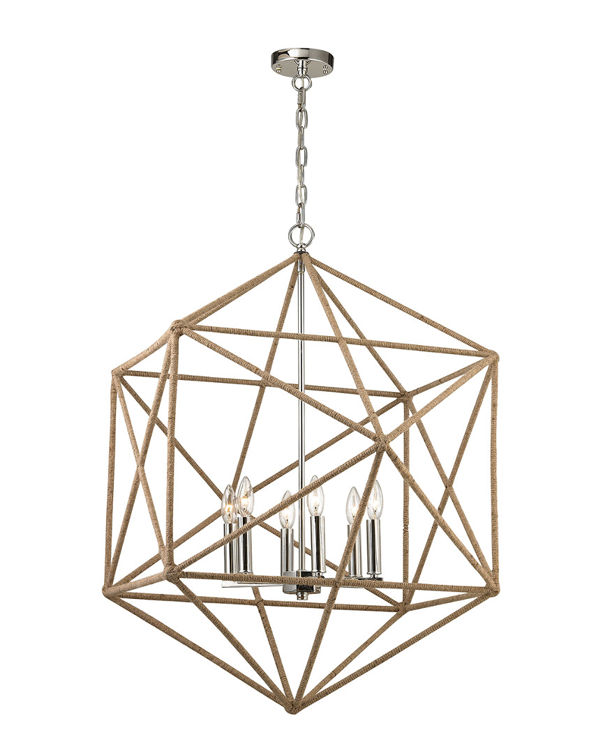Artistic Home & Lighting Exitor 6-light Chandelier In Gold