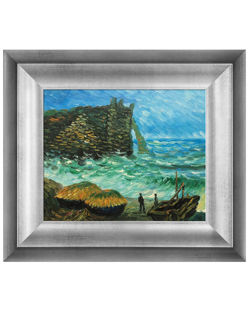 Museum Masters Rough Sea At Etretat By Claude Monet