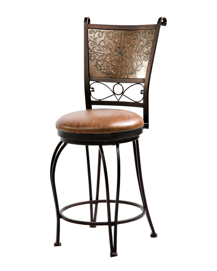 Powell Counter Stool In Brown