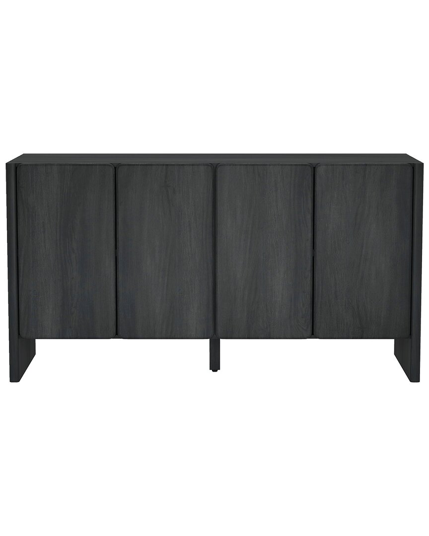 Manhattan Comfort Linda Modern 60in Sideboard (4-shelf) In Black