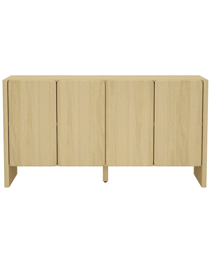 Manhattan Comfort Linda Modern 60in Sideboard (4-shelf) In Brown
