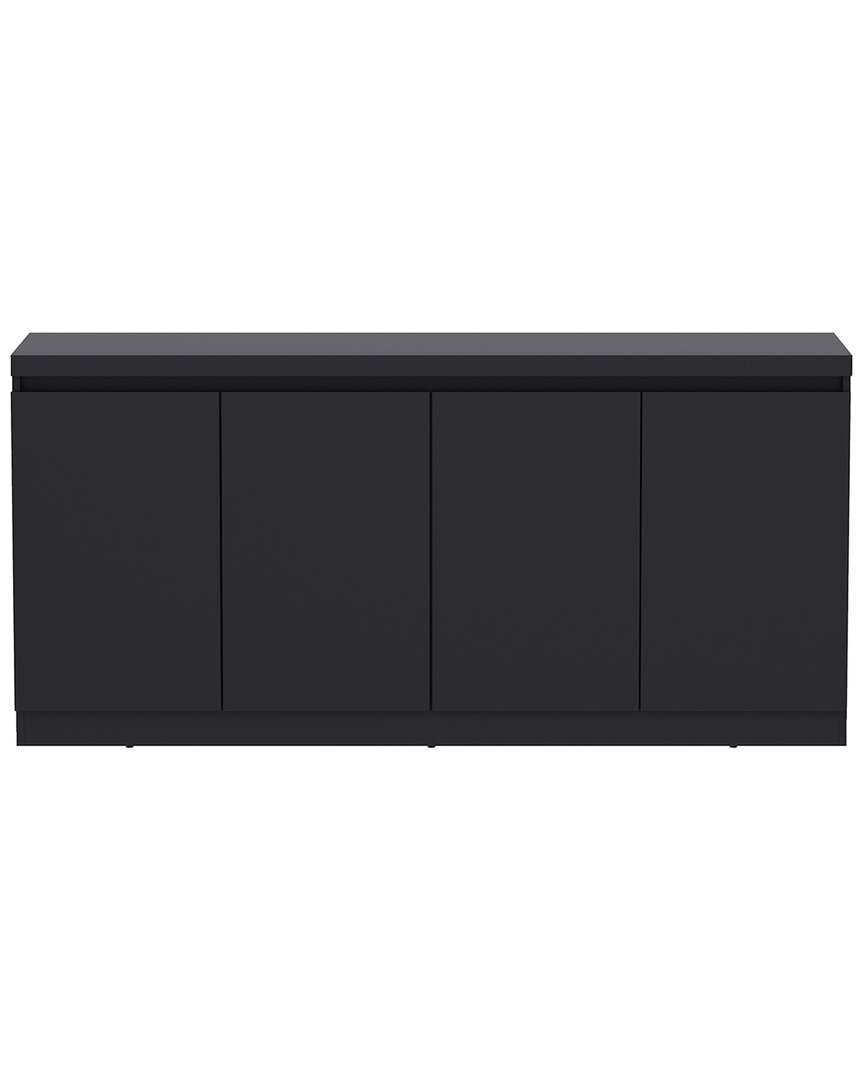 Manhattan Comfort Griffin Modern 62in Sideboard (6-shelf) In Black