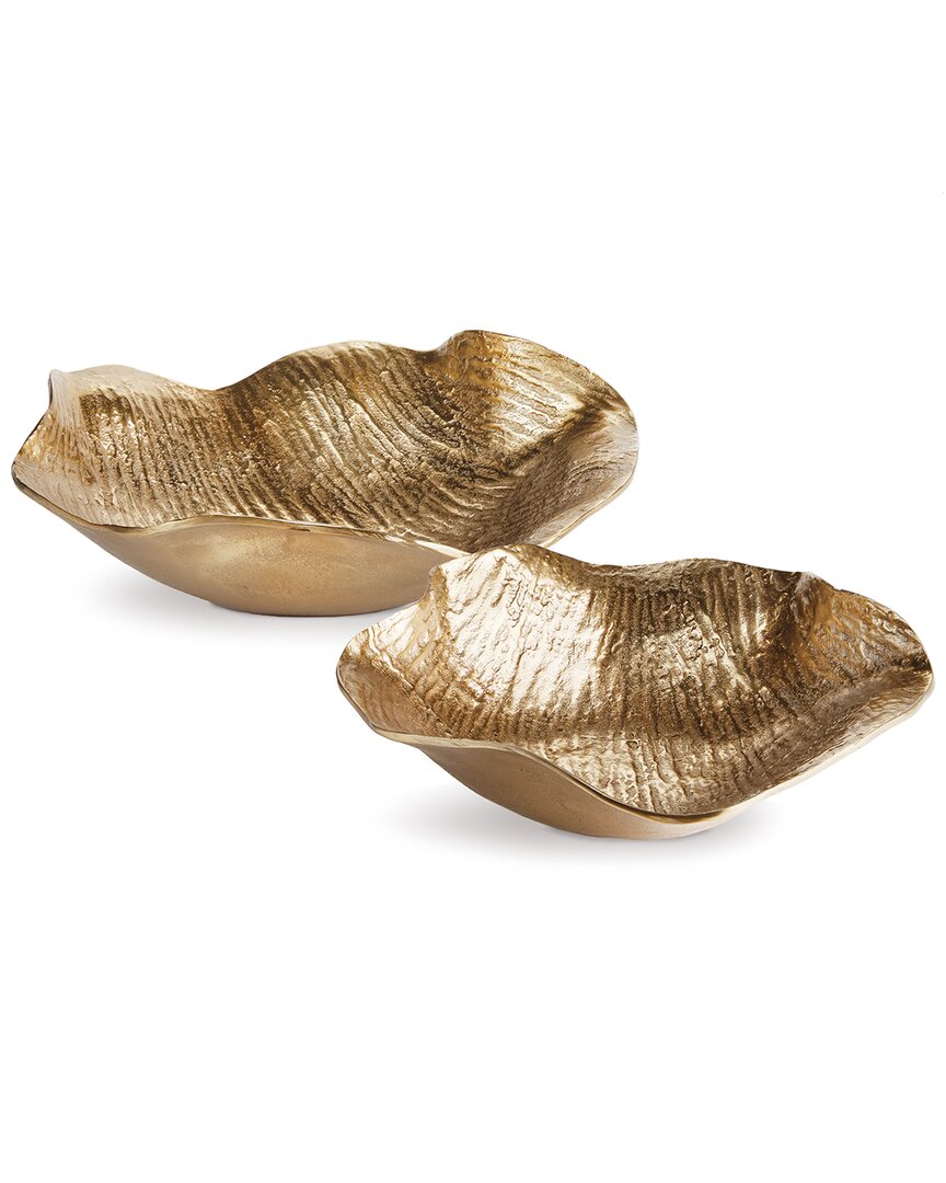 Napa Home & Garden Clarice Decorative Bowls, Set Of 2 In Gold