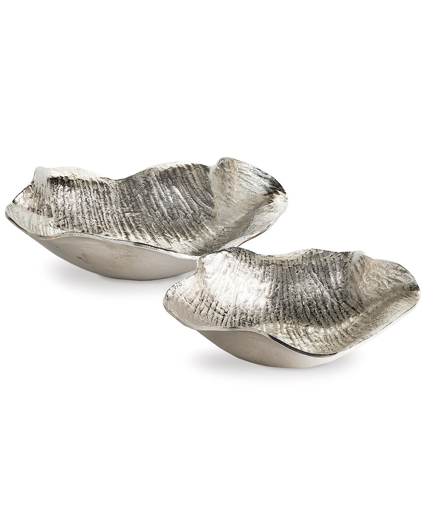 Napa Home & Garden Clarice Decorative Bowls, Set Of 2 In Silver