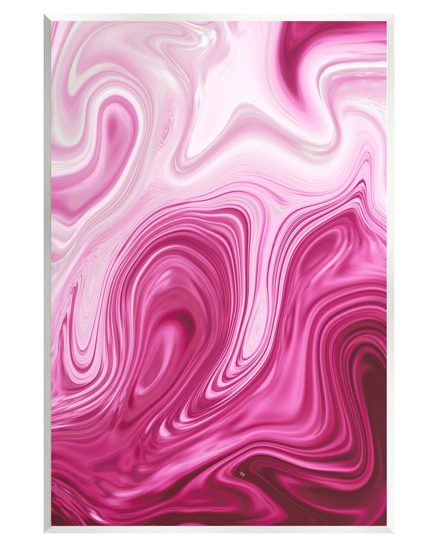 Shop Stupell Pink Marble Abstract Swirls Wall Plaque Wall Art By Martina Pavlova