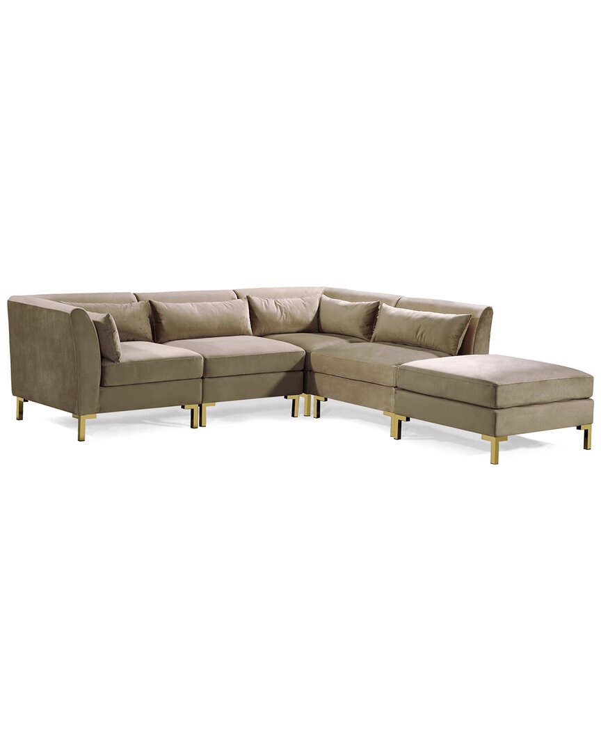 Chic Home Girardi Modular Sectional Sofa In Taupe