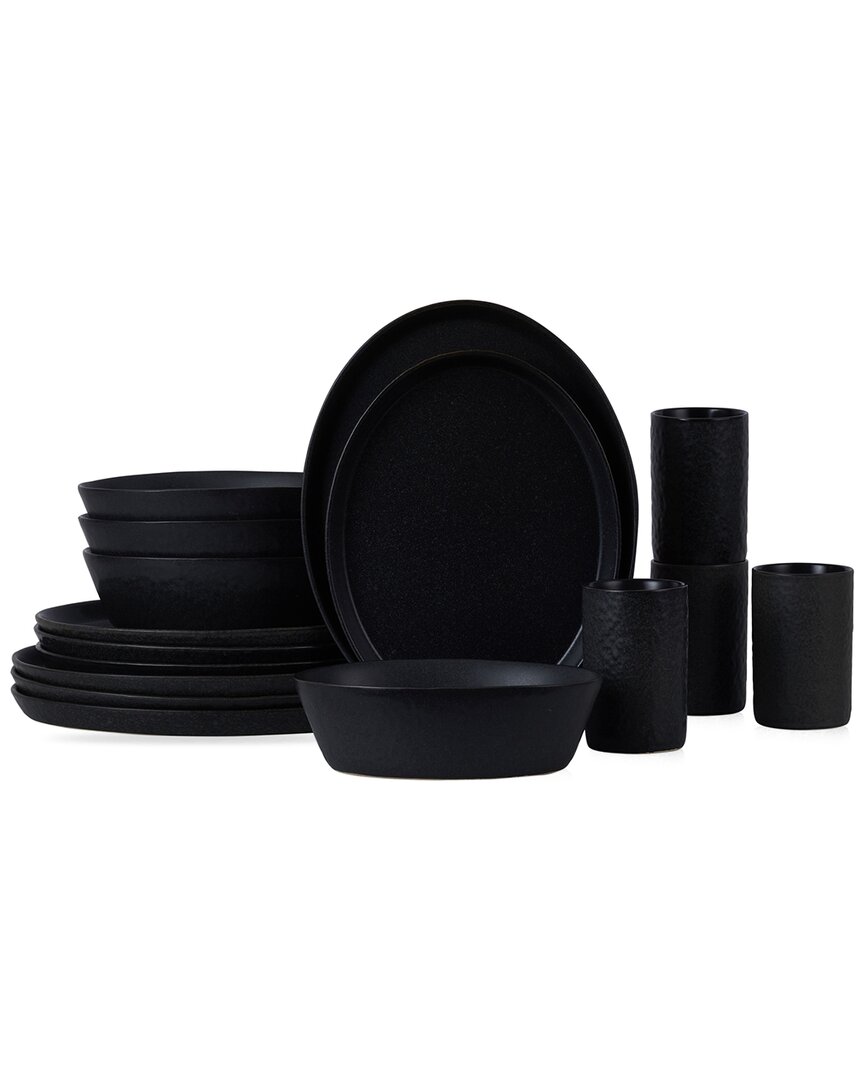 Shop Stone By Mercer Project Stone Lain By Mercer Project Katachi 16pc Stoneware Dinnerware Set