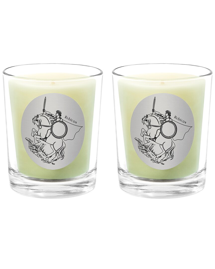 Qualitas Rubicon Two Scented Beeswax Candle Set In White