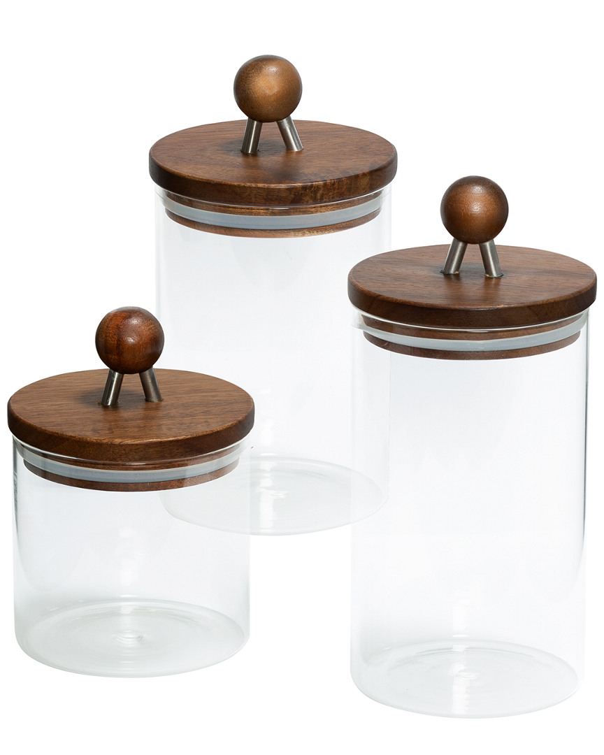 Shop Honey-can-do 3pc Acacia Canisters