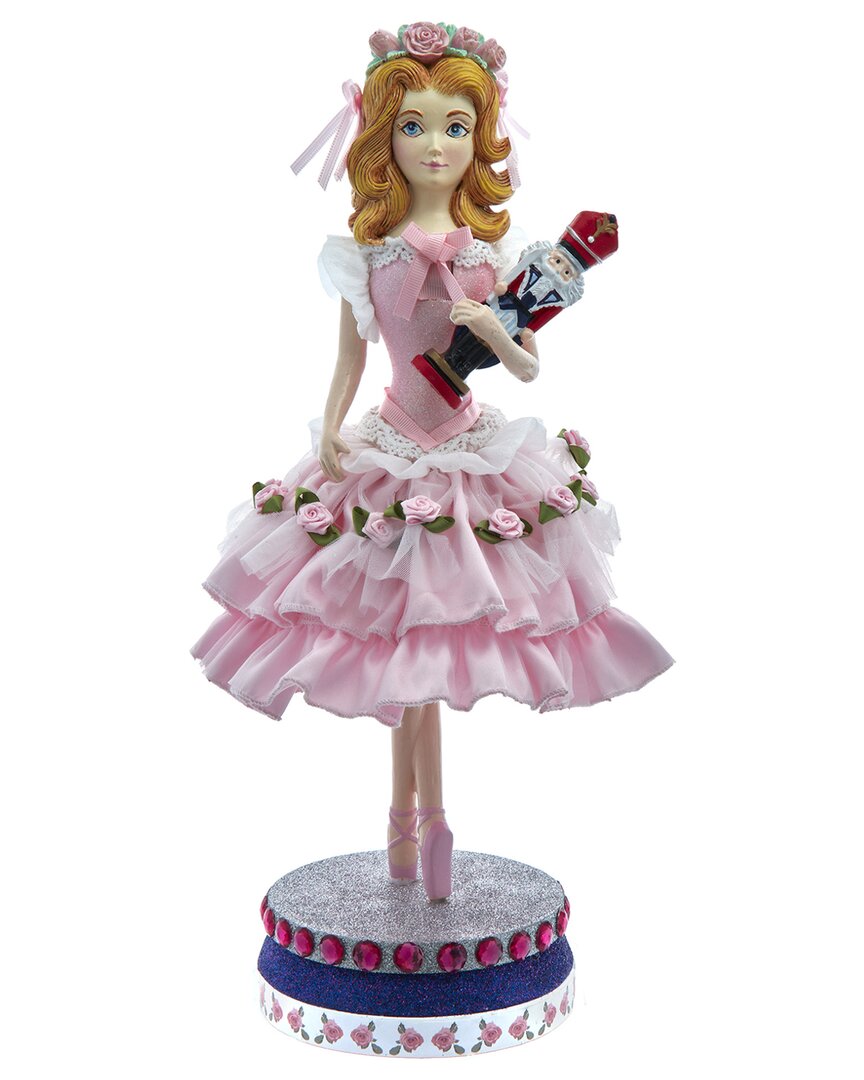 Kurt Adler 15-inch Hollywood Nutcrackers Clara Nutcracker In Pink