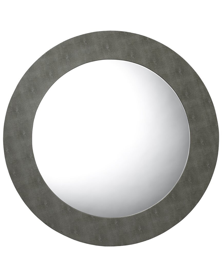 Jamie Young Chester Round Mirror In Grey