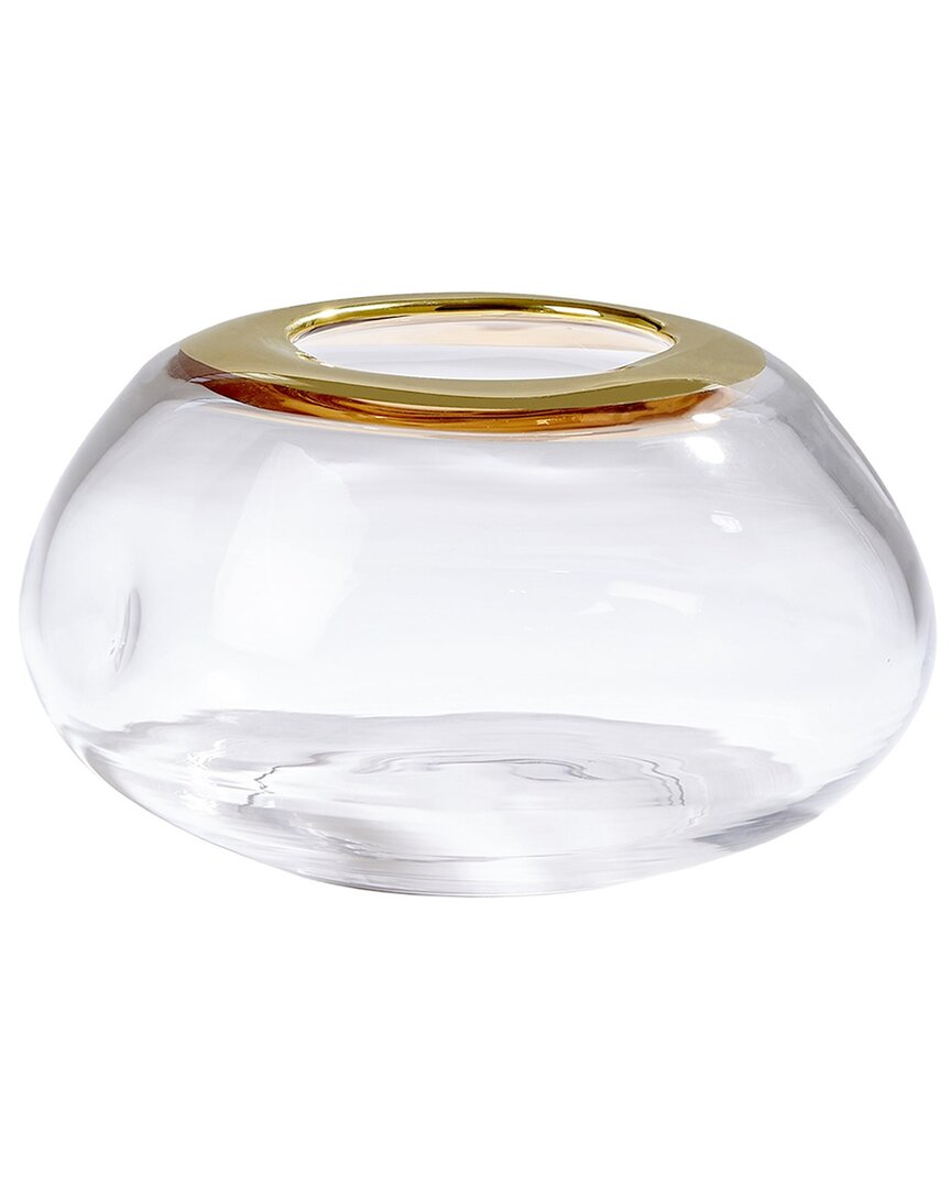 Global Views Organic Formed Vase In Clear