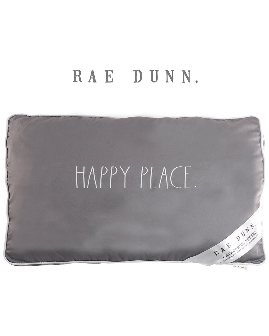 Precious Tails Rae Dunn Rae Dunn Orthopedic Happy Place Pet Pillow Bed In Gray