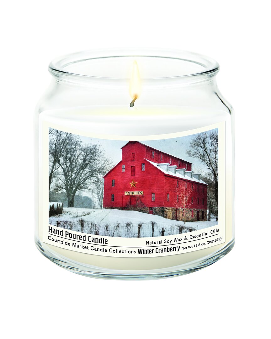 Courtside Market Wall Decor Courtside Market Snow At The Farm Hand-poured Soy Wax Candle In Multi