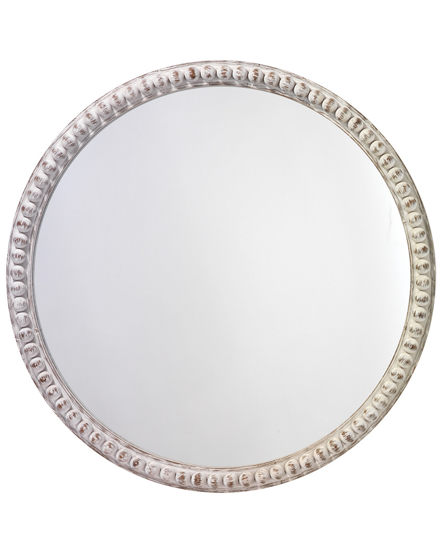 Jamie Young Audrey Beaded Mirror In Gray