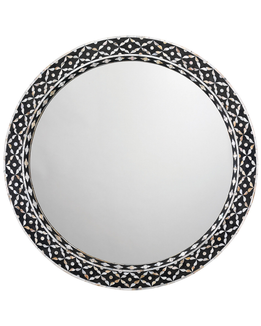 Jamie Young Evelyn Round Wall Mirror, 36 In Natural