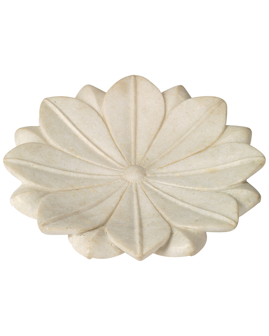 Jamie Young Large Lotus Plate In White