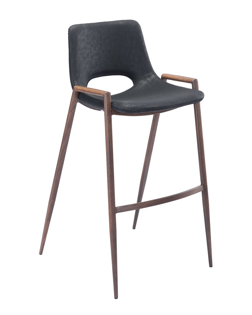 Zuo Modern Desi Bar Chair (set Of 2) In Black