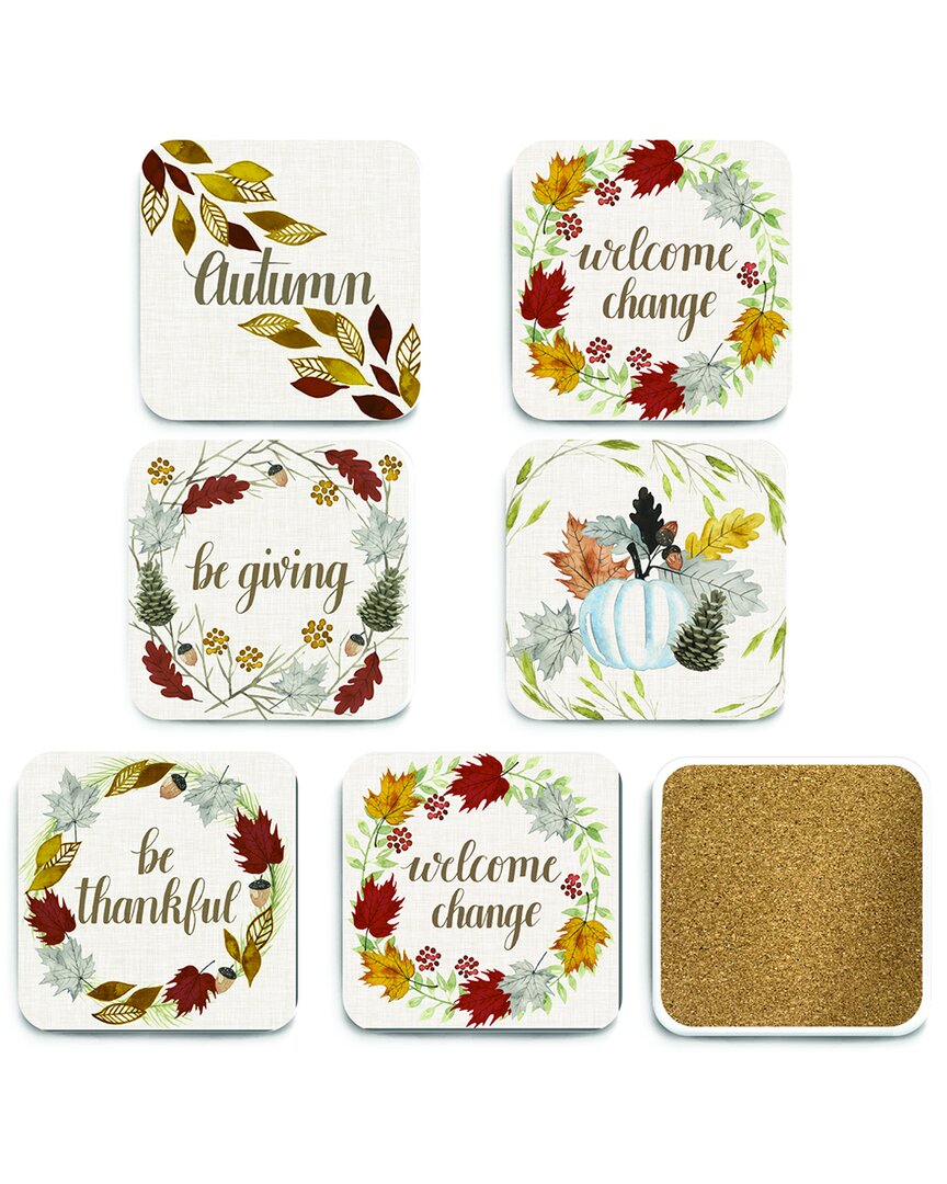 Courtside Market Wall Decor Courtside Market 6pc Ceramic Coaster Set In Multi