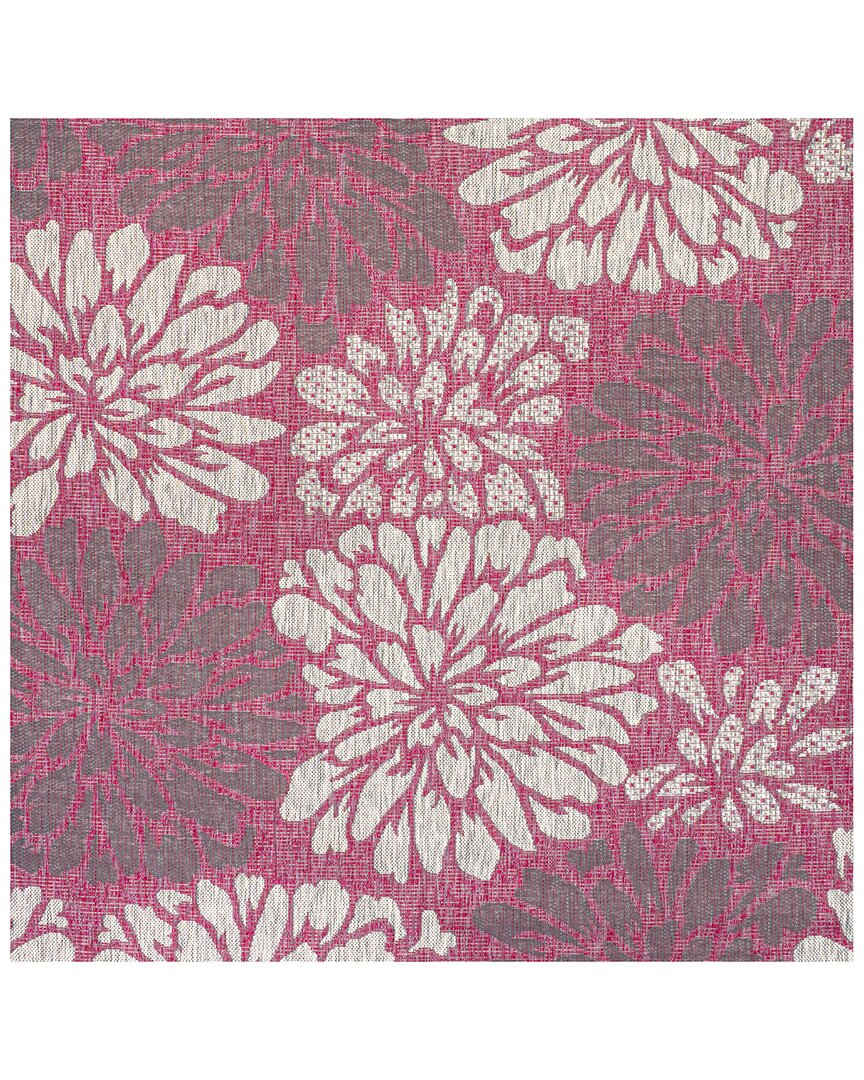 Jonathan Y Zinnia Modern Floral Textured Weave Indoor/Outdoor Rug