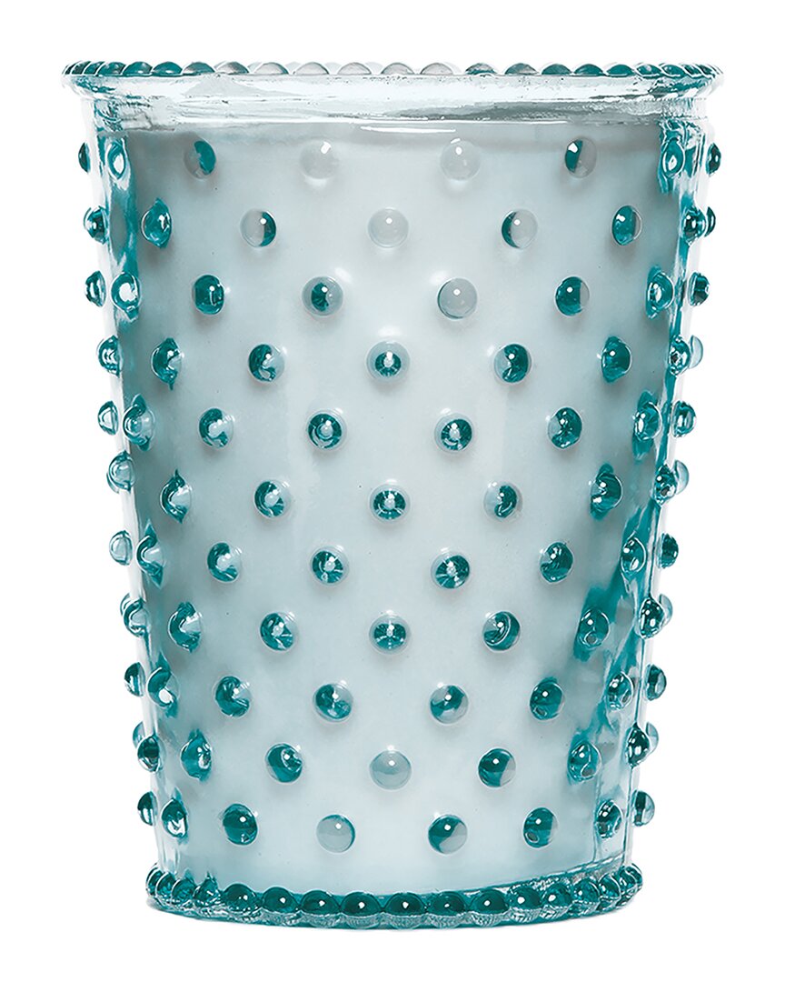 Shop Simpatico Blue Agave Hobnail Glass Candle