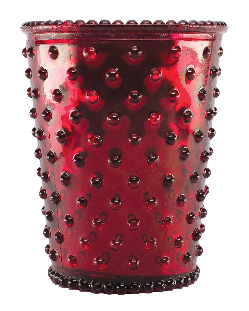 Shop Simpatico Reindeer Limited Edition Hobnail Glass Candle In Silver