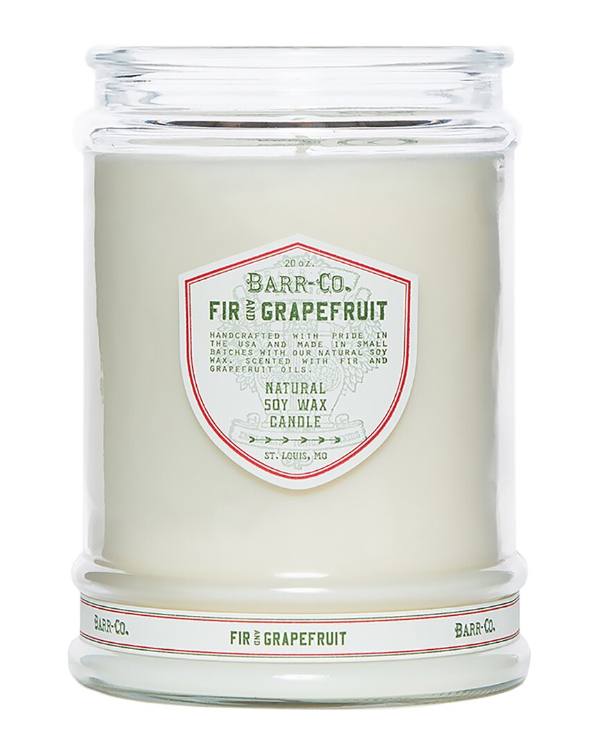 Barr-co. Fir & Grapefruit Tumbler Candle In Clear
