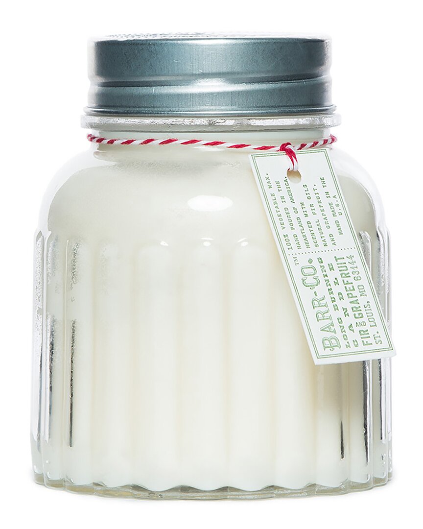 Barr-co. Fir & Grapefruit Apothecary Jar Candle In Clear