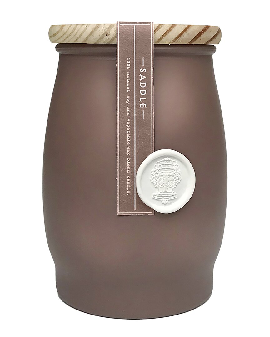 Barr-co. Saddle Barrel Candle In Brown