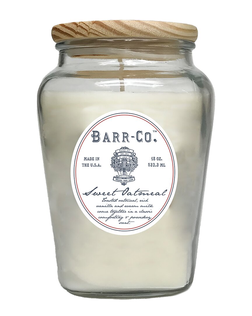 Barr-co. Sweet Oatmeal Vase Candle In Clear
