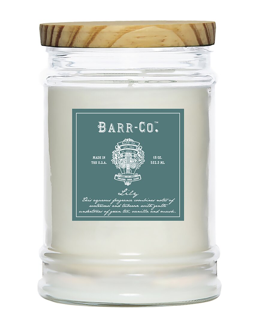 Barr-co. Lily Tumbler Candle In Clear
