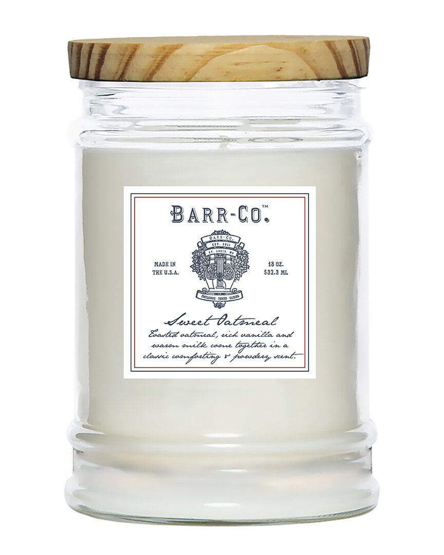 Barr-co. Sweet Oatmeal Tumbler Candle In Transparent