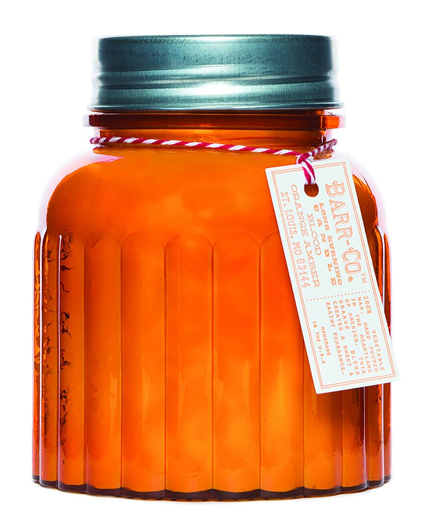 Barr-co. Soap Shop Blood Orange Amber Apothecary Jar Candle