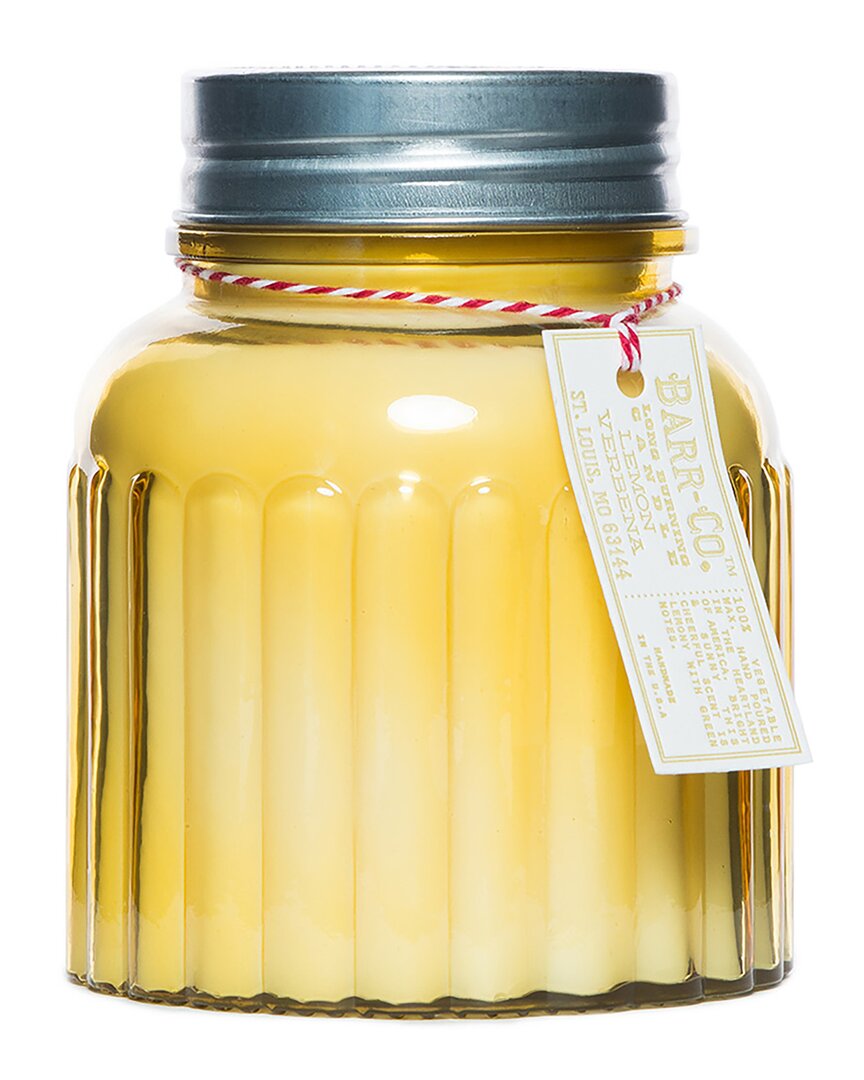 Barr-co. Soap Shop Lemon Verbena Apothecary Jar Candle In Yellow