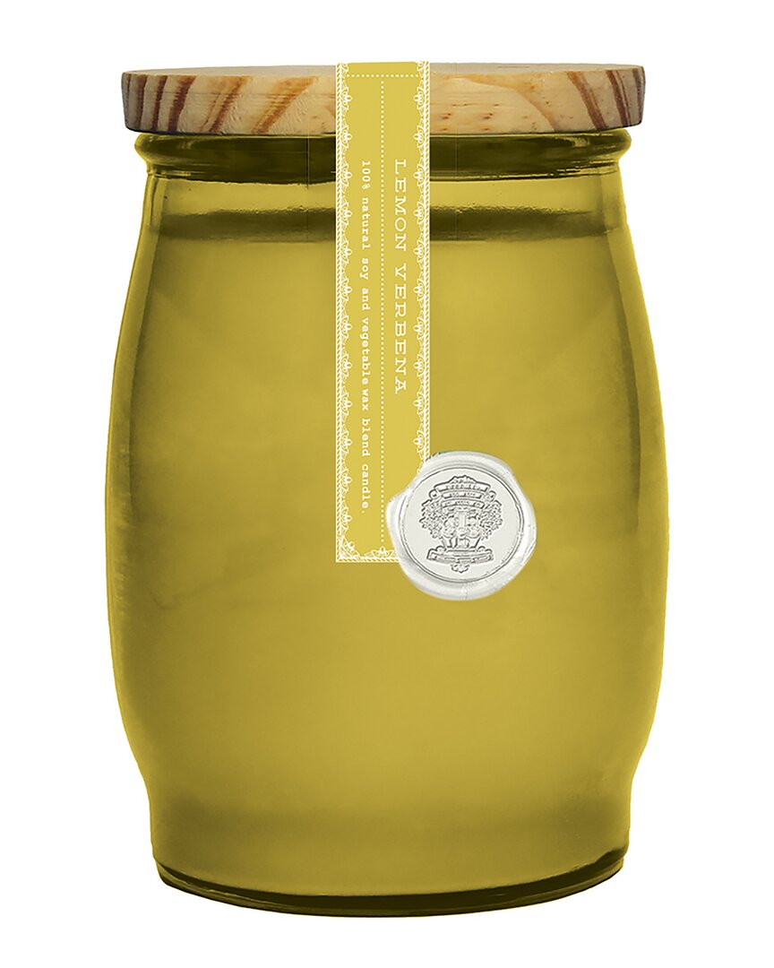 Barr-co. Soap Shop Lemon Verbena Barrel Candle In Yellow