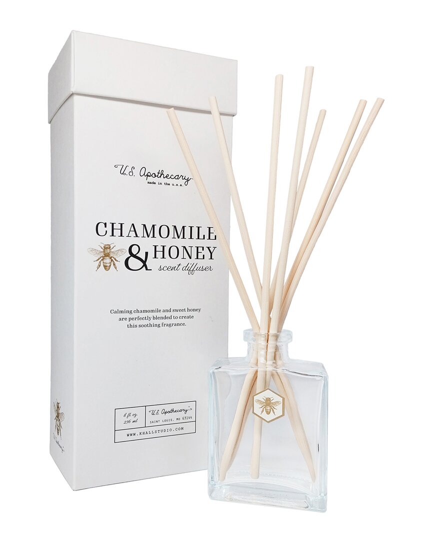 U.s. Apothecary Chamomile & Honey Diffuser Kit In Clear