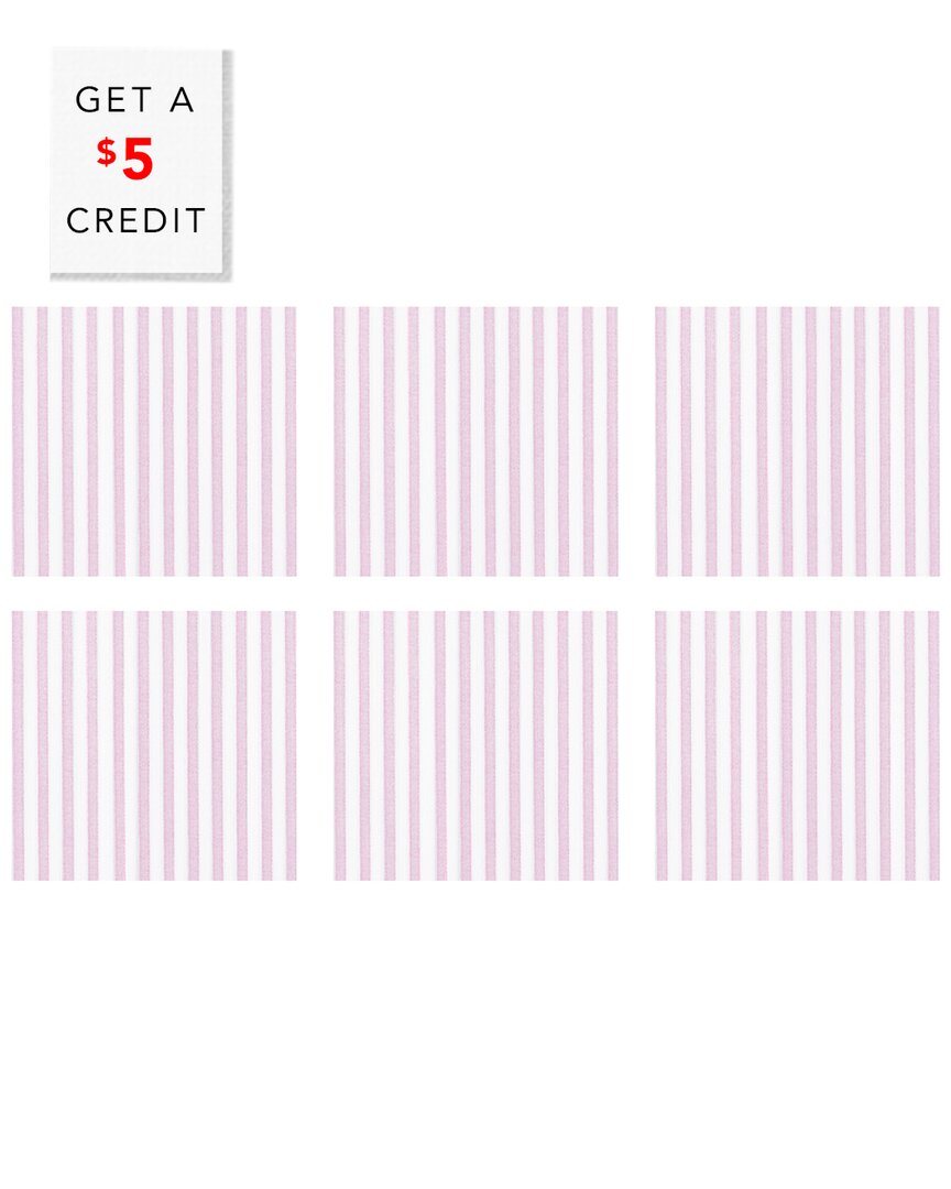 Vietri Papersoft Napkins Capri Pink Cocktail Napkins (pac With $5 Credit