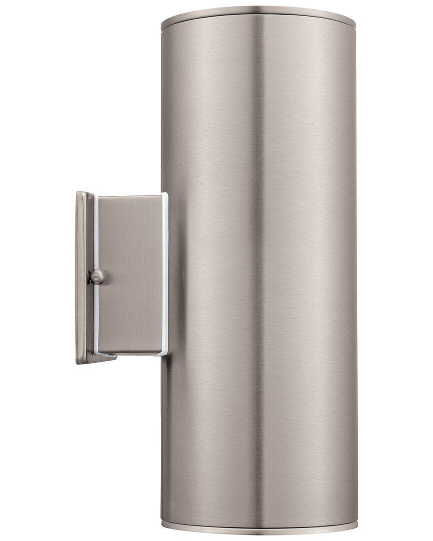 Eglo Ascoli 2 Ltoutdoor Wall Light With Stainless Steel Finish & Clear Glass